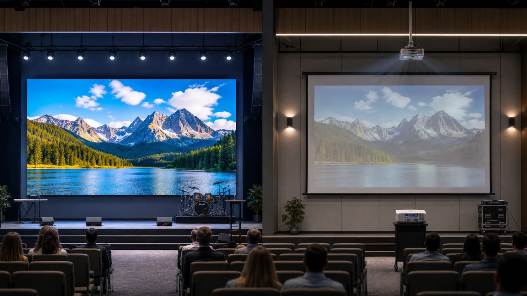 LED Wall vs Projector